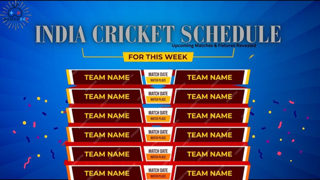 India Cricket Schedule